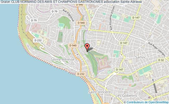 plan association Club Normand Des Amis Et Champions Gastronomes Sainte-Adresse