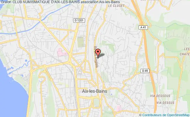plan association Club Numismatique D'aix-les-bains Aix-les-Bains