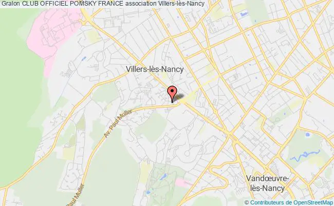plan association Club Officiel Pomsky France Villers-lès-Nancy