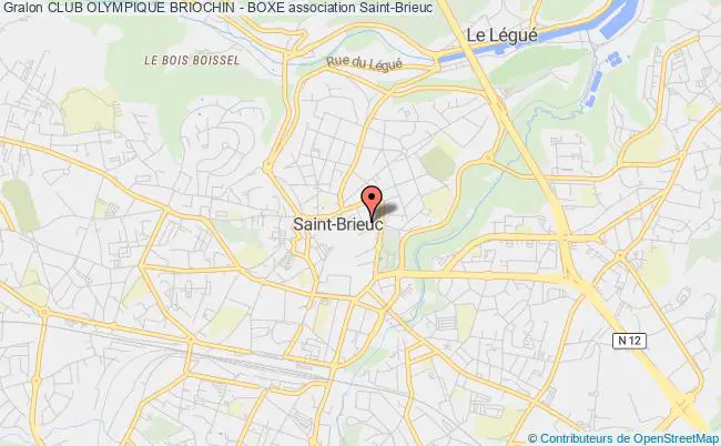 plan association Club Olympique Briochin - Boxe Saint-Brieuc