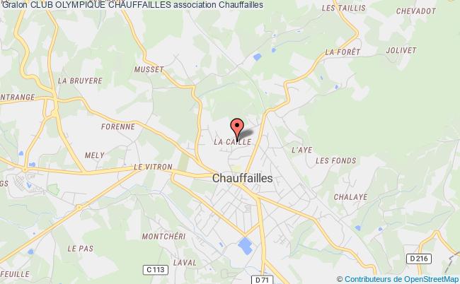 plan association Club Olympique Chauffailles Chauffailles