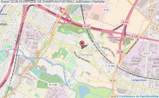 plan association Club Olympique De Champlan Football Champlan