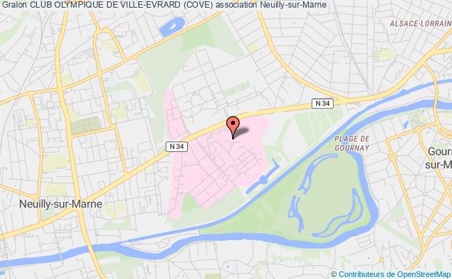 plan association Club Olympique De Ville-evrard (cove) Neuilly-sur-Marne