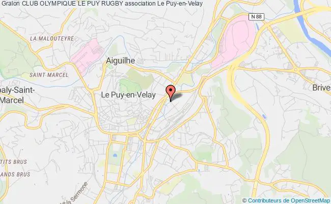 plan association Club Olympique Le Puy Rugby Le    Puy-en-Velay