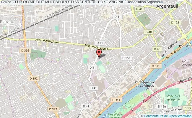 plan association Club Olympique Multisports D'argenteuil Boxe Anglaise Argenteuil