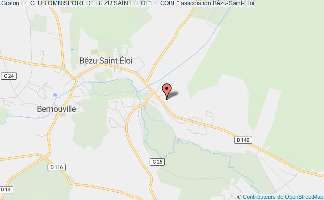 plan association Club Omnisport De Bezu Saint Eloi (c.o.b.e.) Bézu-Saint-Éloi