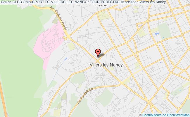 plan association Club Omnisport De Villers-les-nancy / Tour Pedestre Villers-lès-Nancy
