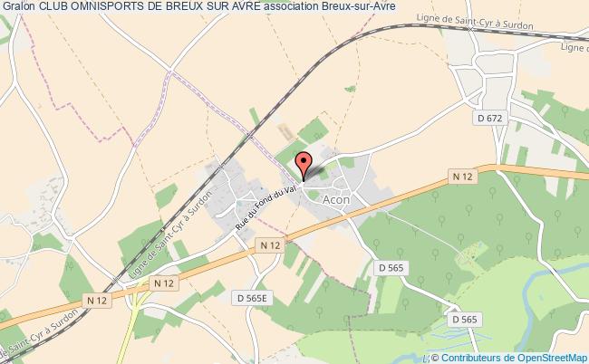 plan association Club Omnisports De Breux Sur Avre Breux-sur-Avre