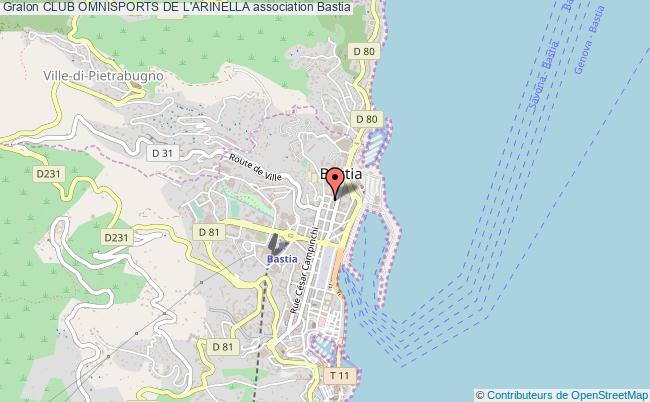 plan association Club Omnisports De L'arinella Bastia