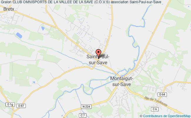 plan association Club Omnisports De La Vallee De La Save (c.o.v.s) Saint-Paul-sur-Save