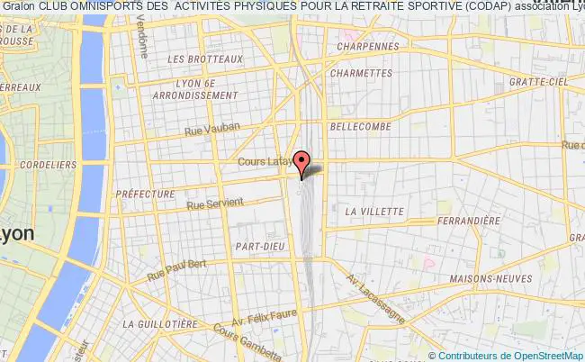 plan association Club Omnisports Des  ActivitÉs Physiques Pour La Retraite Sportive (codap) Lyon
