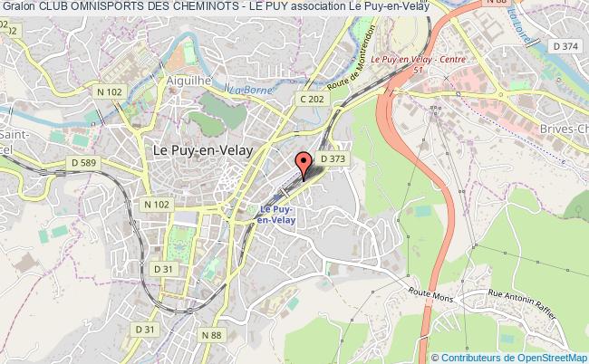 plan association Club Omnisports Des Cheminots - Le Puy Le    Puy-en-Velay