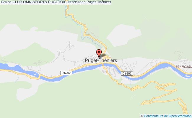 plan association Club Omnisports Pugetois Puget-Théniers