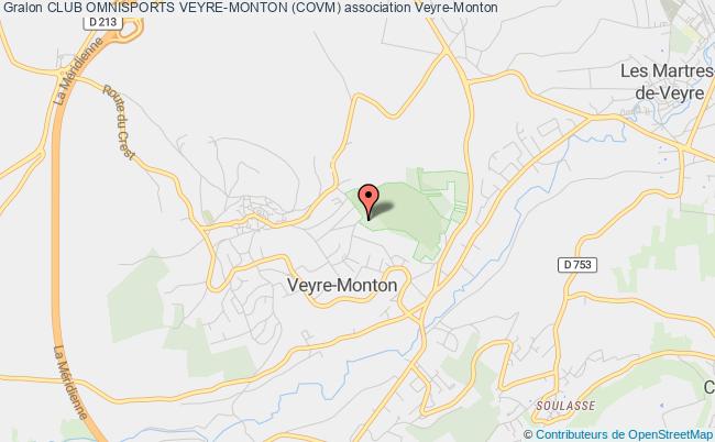 plan association Club Omnisports Veyre-monton (covm) Veyre-Monton