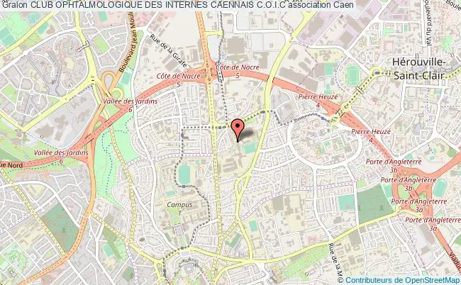plan association Club Ophtalmologique Des Internes Caennais C.o.i.c Caen