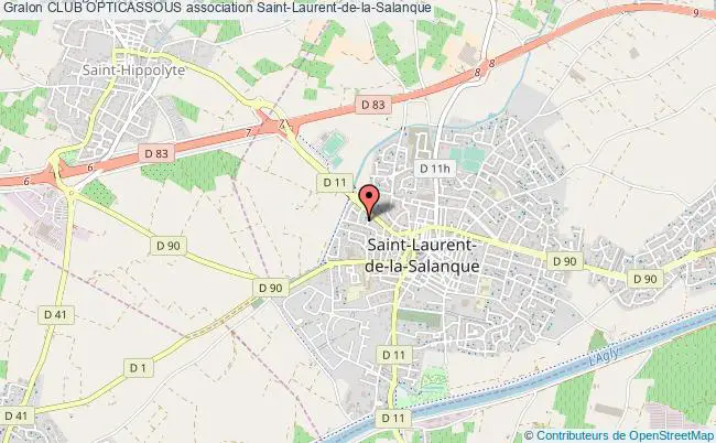 plan association Club Opticassous Saint-Laurent-de-la-Salanque