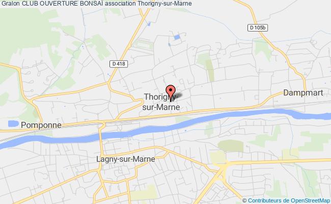 plan association Club Ouverture BonsaÏ Thorigny-sur-Marne