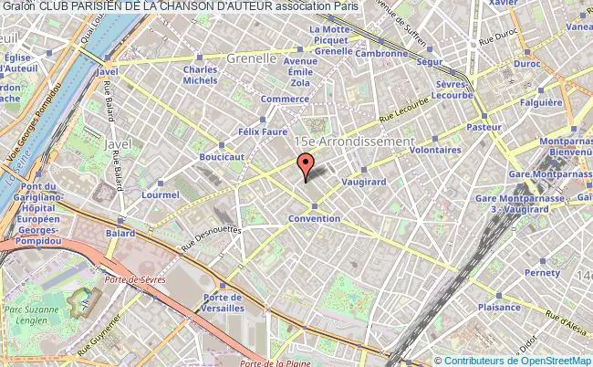 plan association Club Parisien De La Chanson D'auteur Paris