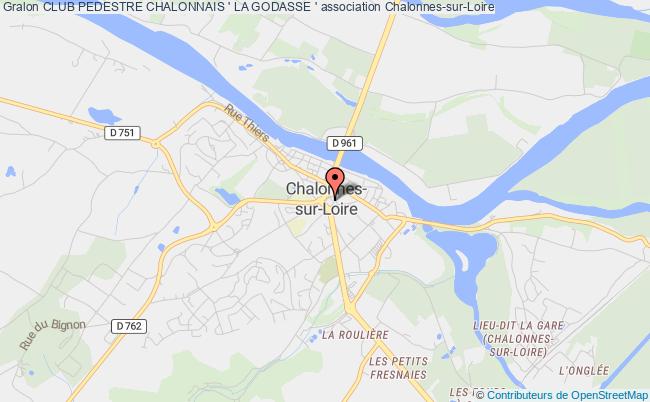 plan association Club Pedestre Chalonnais ' La Godasse ' Chalonnes-sur-Loire