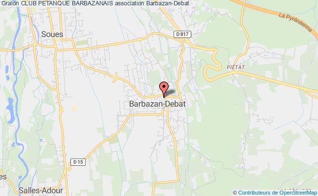 plan association Club Petanque Barbazanais Barbazan-Debat