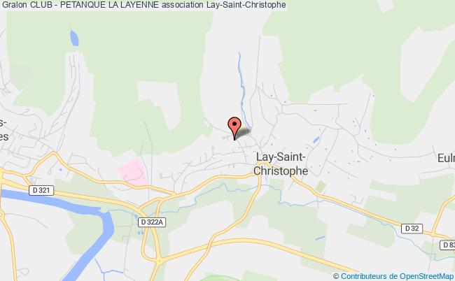 plan association Club - Petanque La Layenne Lay-Saint-Christophe