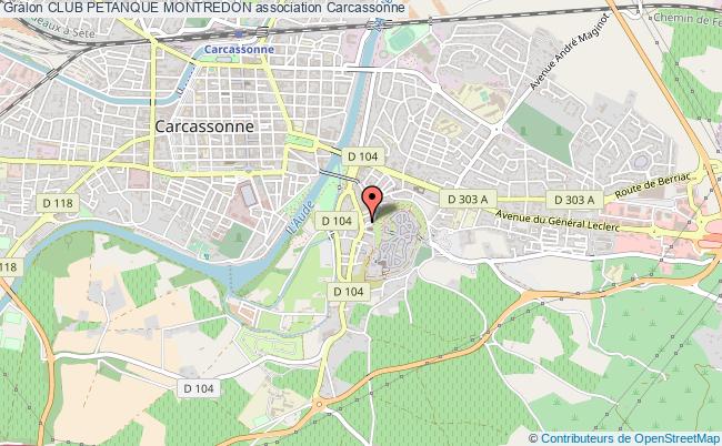 plan association Club Petanque Montredon Carcassonne