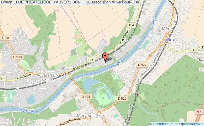 plan association Club Philatelique D'auvers Sur Oise Auvers-sur-Oise
