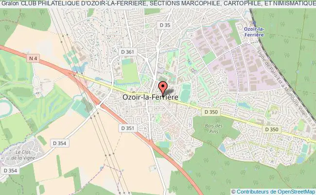 CLUB PHILATELIQUE D'OZOIR-LA-FERRIERE, SECTIONS MARCOPHILE, CARTOPHILE, ET NIMISMATIQUE