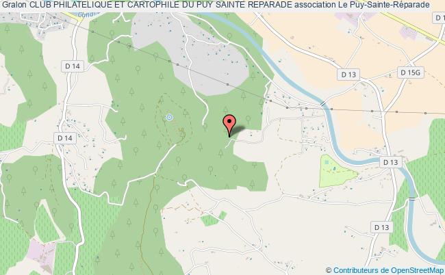 plan association Club Philatelique Et Cartophile Du Puy Sainte Reparade Le    Puy-Sainte-Réparade