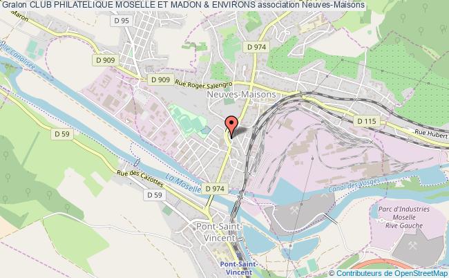 plan association Club Philatelique Moselle Et Madon & Environs Neuves-Maisons