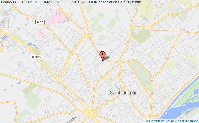 plan association Club Pom Informatique De Saint-quentin Saint-Quentin