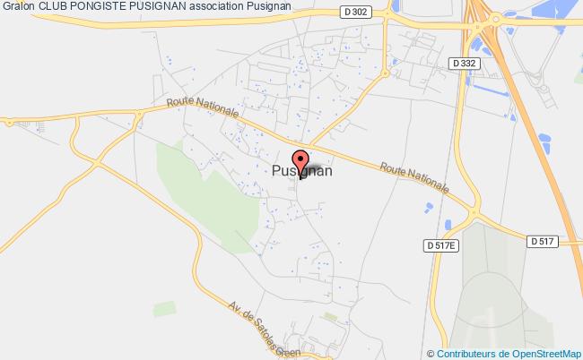 plan association Club Pongiste Pusignan Pusignan