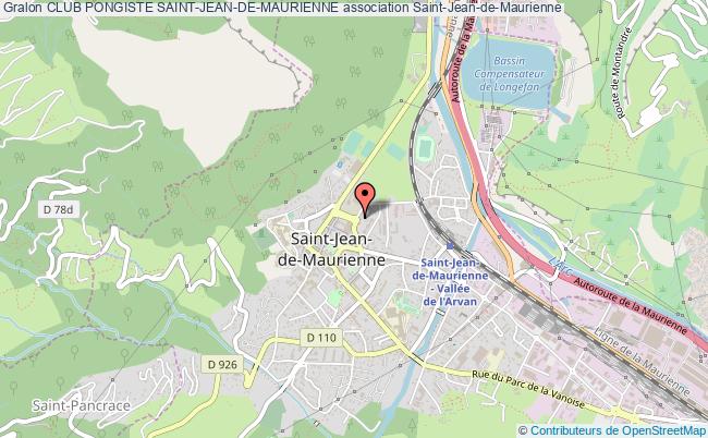 plan association Club Pongiste Saint-jean-de-maurienne Saint-Jean-de-Maurienne