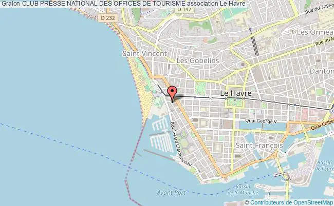 plan association Club Presse National Des Offices De Tourisme Le    Havre