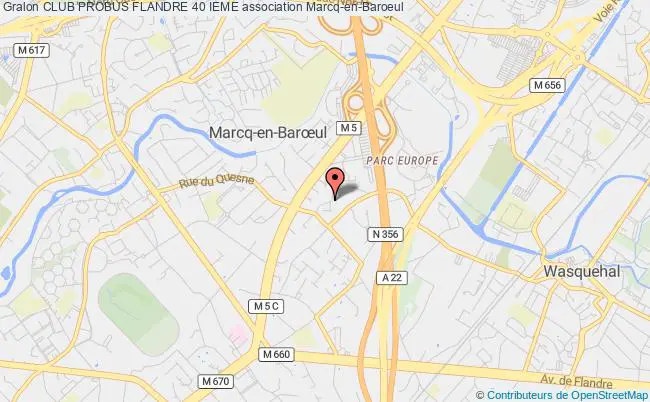 plan association Club Probus Flandre 40 Ieme Marcq-en-Baroeul