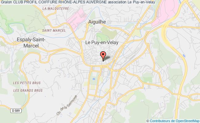 plan association Club Profil Coiffure RhÔne-alpes Auvergne Puy-en-Velay
