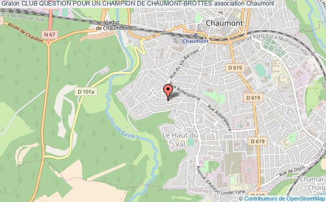 plan association Club Question Pour Un Champion De Chaumont-brottes Chaumont