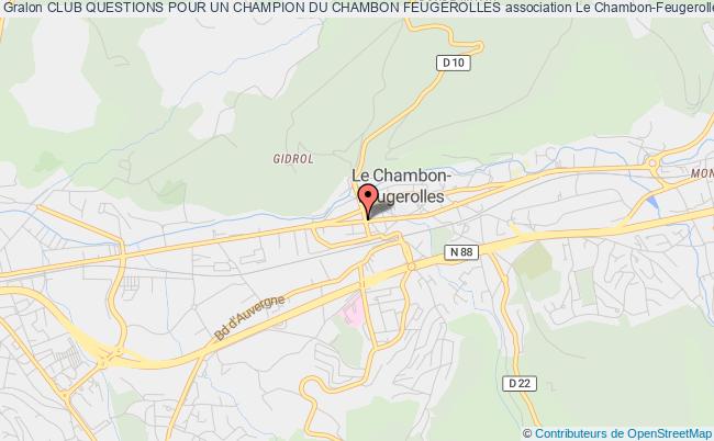 plan association Club Questions Pour Un Champion Du Chambon Feugerolles Le Chambon-Feugerolles