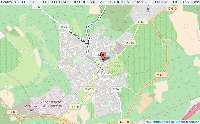 plan association Club Rc2d - Le Club Des Acteurs De La Relation Client À Distance Et Digitale Occitanie Castries