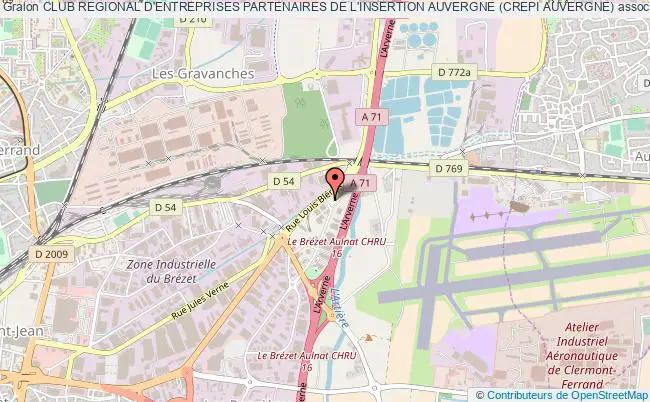 plan association Club Regional D'entreprises Partenaires De L'insertion Auvergne (crepi Auvergne) Clermont-Ferrand