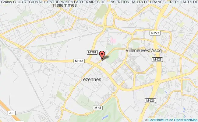 plan association Club Regional D'entreprises Partenaires De L'insertion Hauts De France- Crepi Hauts De France 