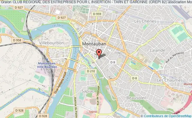 plan association Club Regional Des Entreprises Pour L Insertion - Tarn Et Garonne (crepi 82) Montauban