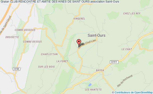 plan association Club Rencontre Et Amitie Des Aines De Saint Ours Saint-Ours