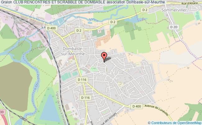 plan association Club Rencontres Et Scrabble De Dombasle Dombasle-sur-Meurthe