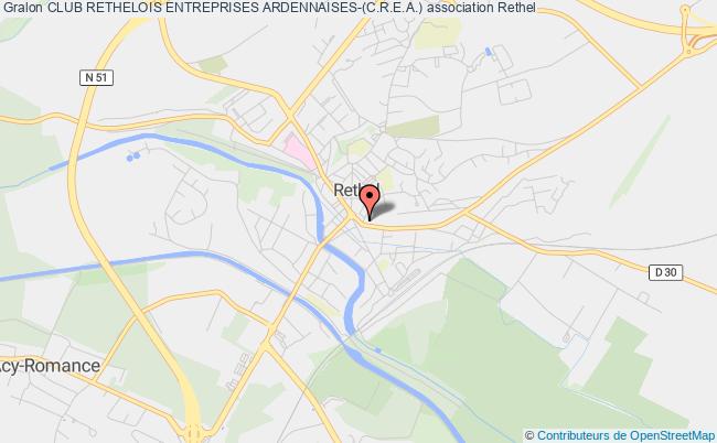 plan association Club Rethelois Entreprises Ardennaises-(c.r.e.a.) Rethel