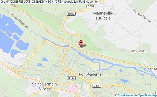 plan association Club Rislois De Badminton (crb) Pont-Audemer