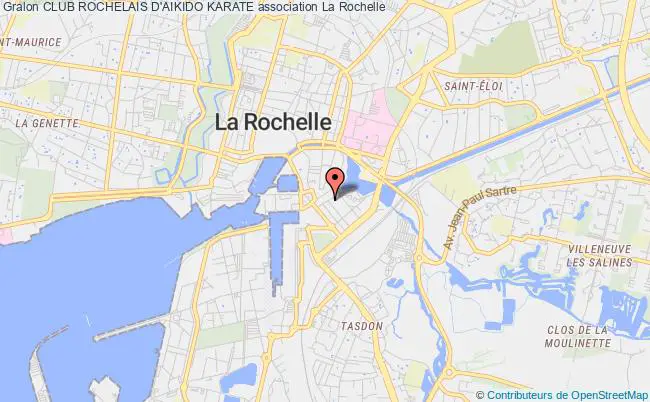 plan association Club Rochelais D'aikido Karate La Rochelle