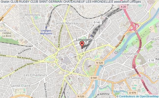 plan association Club Rugby Club Saint Germain Chateauneuf Les Hirondelles Limoges