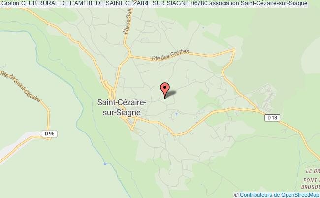 plan association Club Rural De L'amitie De Saint Cezaire Sur Siagne 06780 Saint-Cézaire-sur-Siagne
