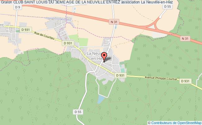 plan association Club Saint Louis Du 3eme Age De La Neuville En Hez La Neuville-en-Hez